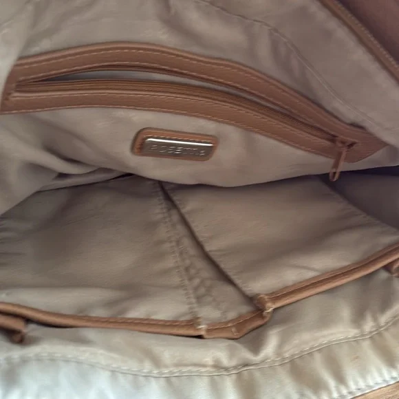 Tan/camel Rossetti handbag. Like new condition. Endless pockets! - Picture 6 of 8